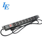 19" IEC Rack Power Bar For Networking , IEC320 C14 Plug Rack Switched Pdu