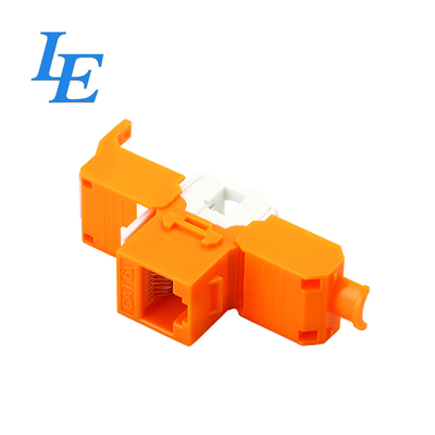 Top Quality Orange Cat5e Cat6 Ethernet Keystone Jack Use For Empty Panel