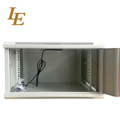 Server Rack Cabinet 19 Inch Wall Mount Data Center Enclosure with Static Loading Capacity of 60kg and Secure Lock Options