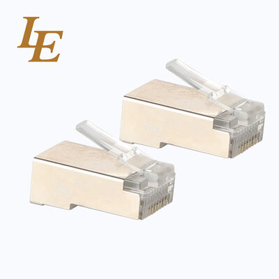 FTP 8P8C Copper Ethernet RJ45 Connector Cat5e Cat6 Cat6A 3U Modular Plug