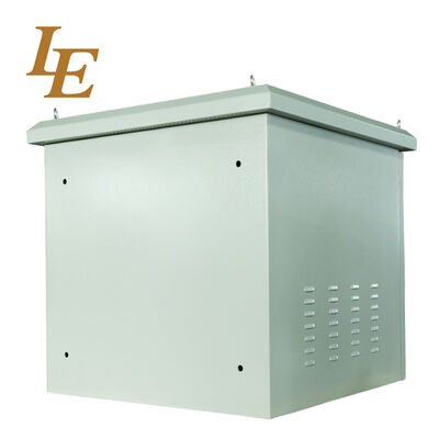 19" IP55/IP65 Metal Waterproof Outdoor Enclosure Dustproof And Water Resistance Cooling Fans Enclosure Ral7035SN Pole Mounted for Choice