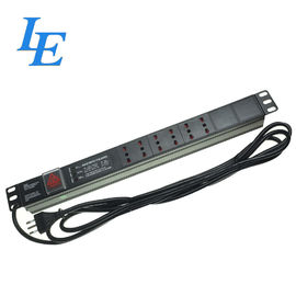 1u 6 Ways Rack Mount Network Managed Pdu Network Rack Pdu 2 Meter Cable Length