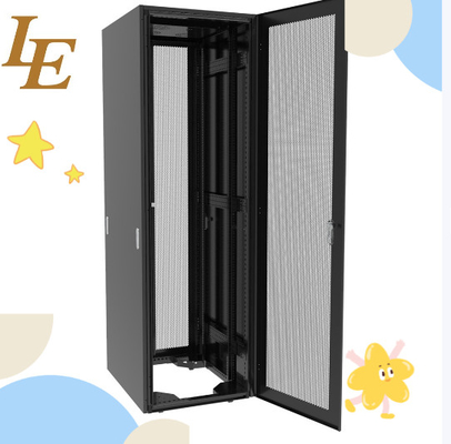 SF OEM 19 Υπηρετητής Rack Cabinet 18U - 47U Εννέα διπλό αναδιπλωμένο πλαίσιο με διπλή ανοικτή πίσω πόρτα