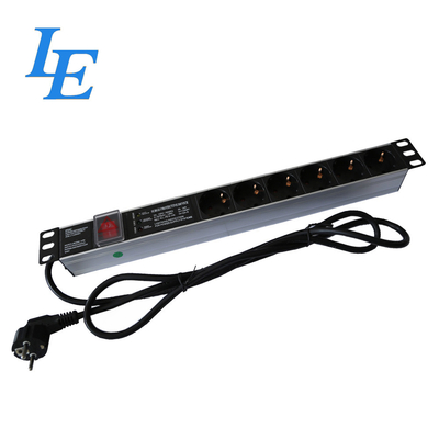 Γερμανία Τύπος 10 ιντσών 19 ιντσών Ρακ Server Pdu Προστασία από υπερφόρτωση