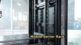 Κινητή γυάλινη πόρτα ντουλαπιού 42U Server Rack